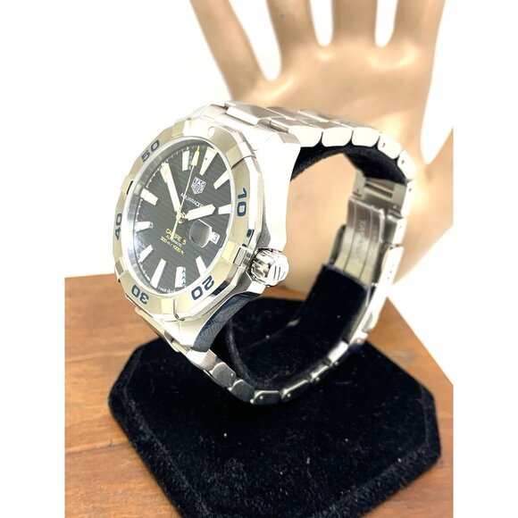 Tag Heuer Men's Watch WAY2012 Aquaracer Swiss Automatic Blue Dial Steel 43mm - Picture 2 of 14